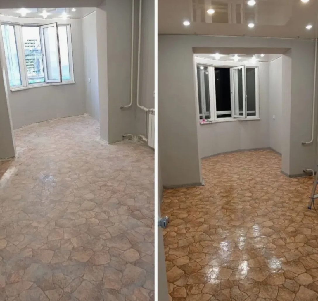 Глубокая очистка двухкомнатной